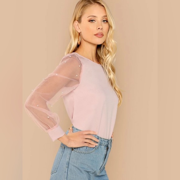 Pink Pearl Blouse - Picture 3 of 6